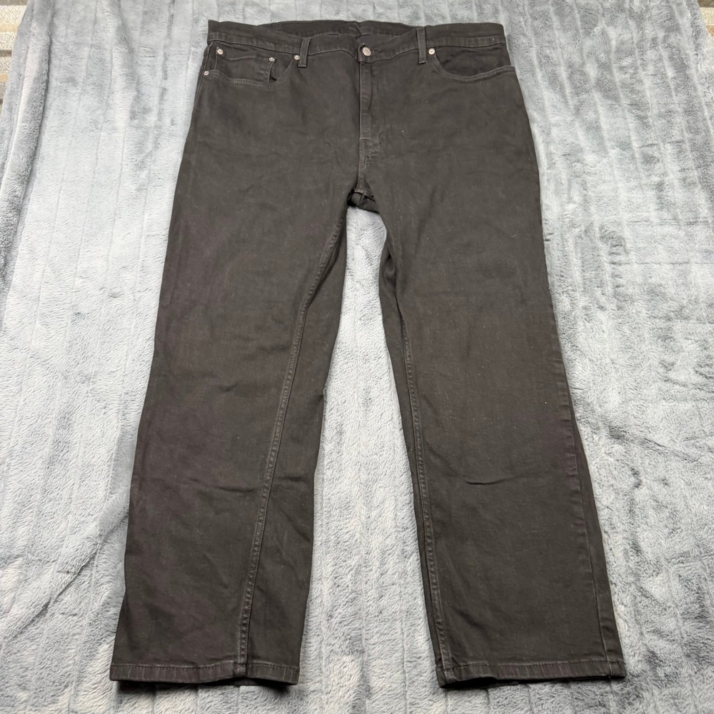 Levis 559 Relaxed Straight Black Jeans Mens 42x30 00559-0239 Denim Pants